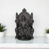 Chhatrapati Shivaji Maharaj Seated On Throne in Resin ''Black'' Size 4