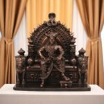 Khandoba Martanda Bhairava Idol Perfect for Office Table,Study Table,Car Dasboard and House Warming Color bronze