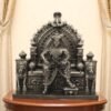 Khandoba Martanda Bhairava Idol Perfect for Office Table,Study Table,Car Dasboard and House Warming Color Sliver