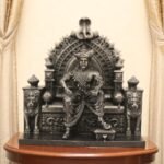Khandoba Martanda Bhairava Idol Perfect for Office Table,Study Table,Car Dasboard and House Warming Color Sliver