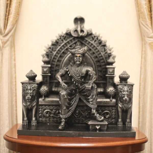 Khandoba Martanda Bhairava Idol Perfect for Office Table,Study Table,Car Dasboard and House Warming Color Sliver
