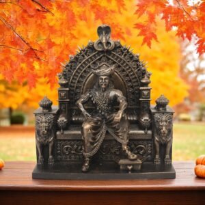 Khandoba Martanda Bhairava Idol Perfect for Office Table,Study Table,Car Dasboard and House Warming Color gold