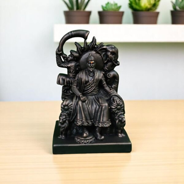 Chhatrapati Shivaji Maharaj Idol Seated on Throne