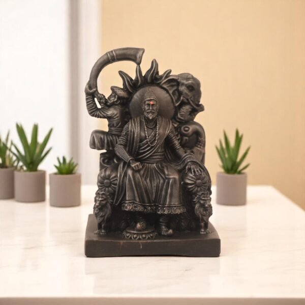 Chhatrapati Shivaji Maharaj Idol Seated on Throne