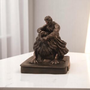Veer Sambhaji Maharaj “Chhaava” Statue – 4 Inch | Bronze Finish Perfect for Home Decor, Car Dashboard & Housewarming Gifts Honor the legendary courage of Veer Sambhaji Maharaj, son of Chhatrapati Shivaji Maharaj,